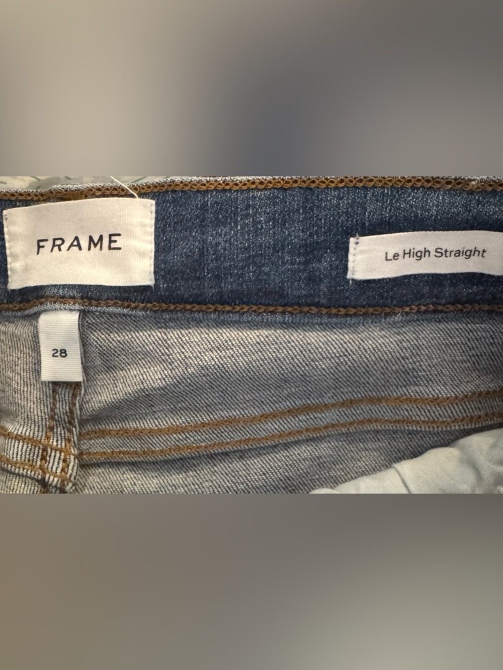 Frame Denim Medium Wash Le High Straight Leg Jeans - Size 28 - Picture 4 of 5